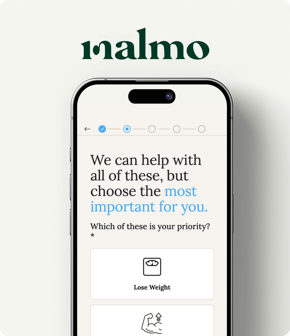 Malmo app on phone